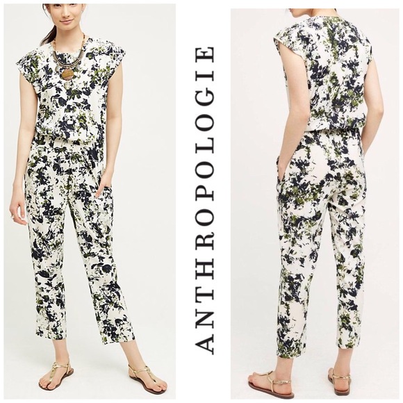 Anthropologie Pants - Ranna Gill Anthropologie Embroidered Jumpsuit
